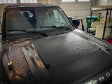 Defender 110 Hood / Bonnet Decal Overlay (Matte Black) - 2020+ Land Rover Defender 110