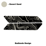 Topo Interior Front Door Grab Handle Overlay Kit (Printed + Laser Series) - 2021+ Bronco