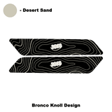 Topo Interior Front Door Grab Handle Overlay Kit (Printed + Laser Series) - 2021+ Bronco