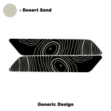 Topo Interior Rear Door Grab Handle Overlay Kit (Printed Series) - 2021+ Bronco 4 Door