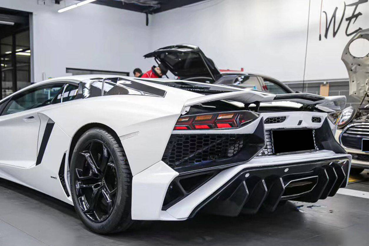2011-2016 Lamborghini Aventador LP700 Coupe  Roadster SV Style Rear Bumper