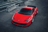 2010-2015 Ferrari Carbon Fiber Trunk Spoiler Carbonado (DE) Fits: 458 Italia
