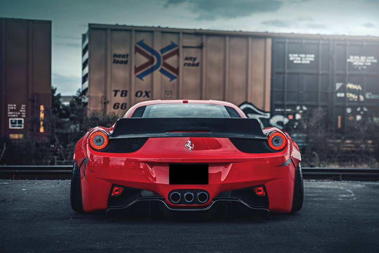 2010-2015 Ferrari Carbon Fiber Rear Diffuser Carbonado (DE) Fits: 458 Italia and Spider