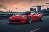 2010-2015 Ferrari Carbon Fiber Front Bumper with Lip Carbonado (Speciale) Fits: 458 Italia and Spider