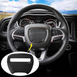 Dodge Challenger/Charger/Durango 2015-2023 Carbon Fiber Steering Wheel Airbag Center Overlay