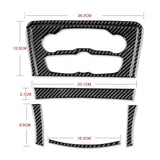 Dodge Charger 2015-2023 Carbon Fiber Multimedia Radio Button Trim Overlay