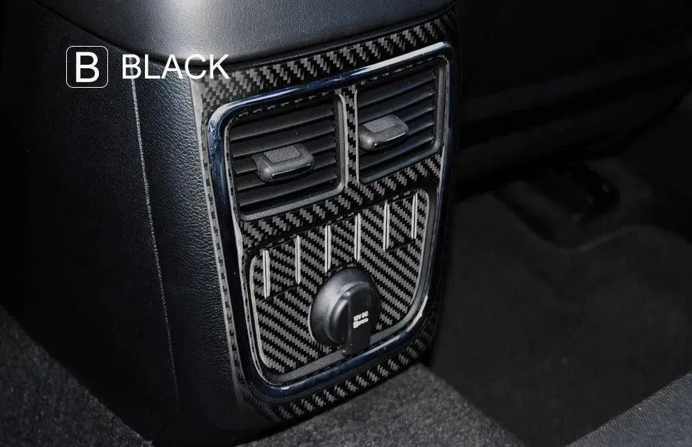 Dodge Charger 2015-2023 Carbon Fiber Rear Center Console AC Vent Trim Overlay