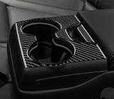 Dodge Charger 2015-2023 Real Carbon Fiber Rear Seat Center Armrest Trim Overlay