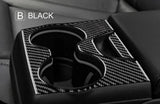 Dodge Charger 2015-2023 Real Carbon Fiber Rear Seat Center Armrest Trim Overlay