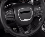 Dodge Charger Challenger Durango 2015-2023 Carbon Fiber Steering Wheel Trim Cover