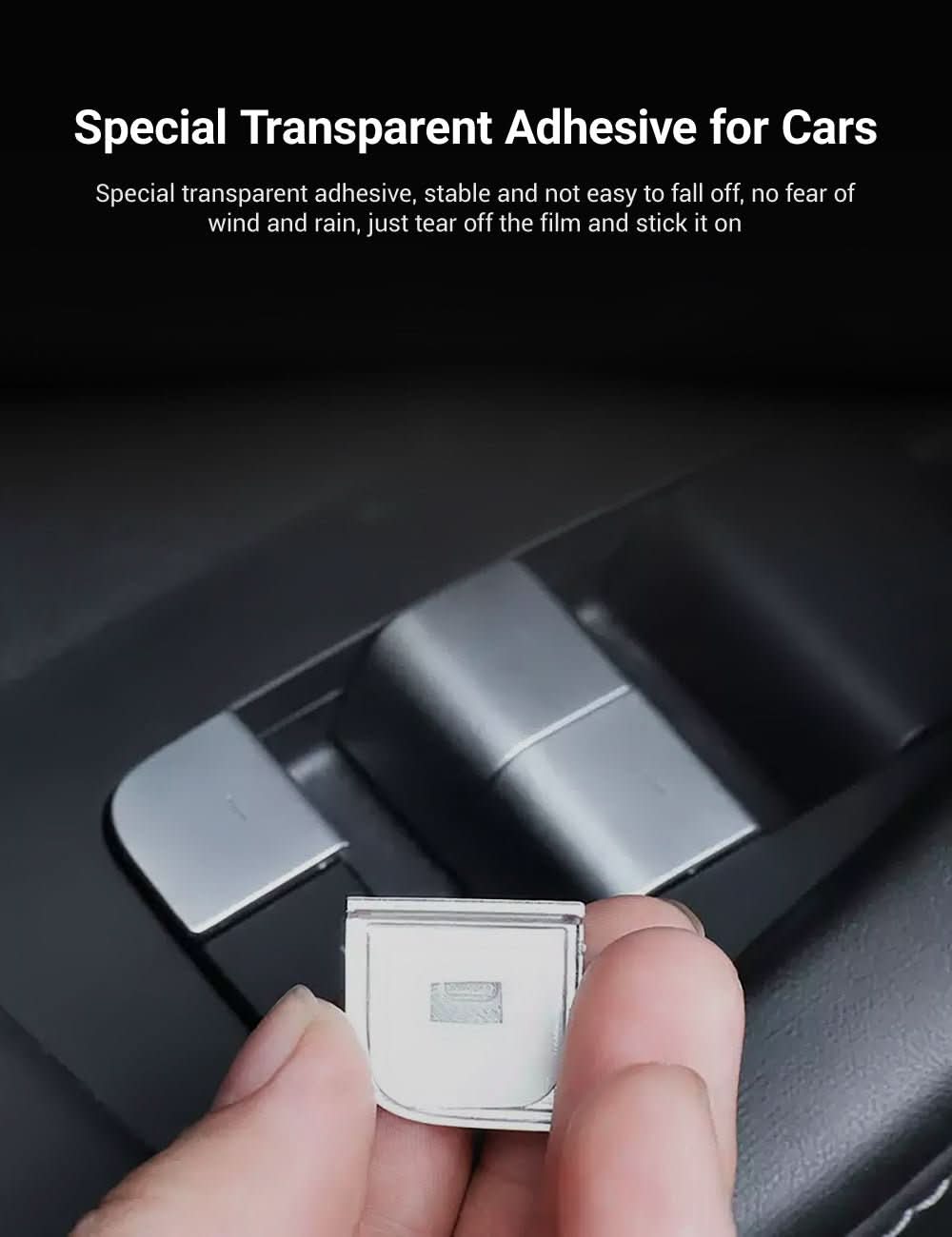 Door Button Glass Lifting Patch for Tesla Model 3/Y