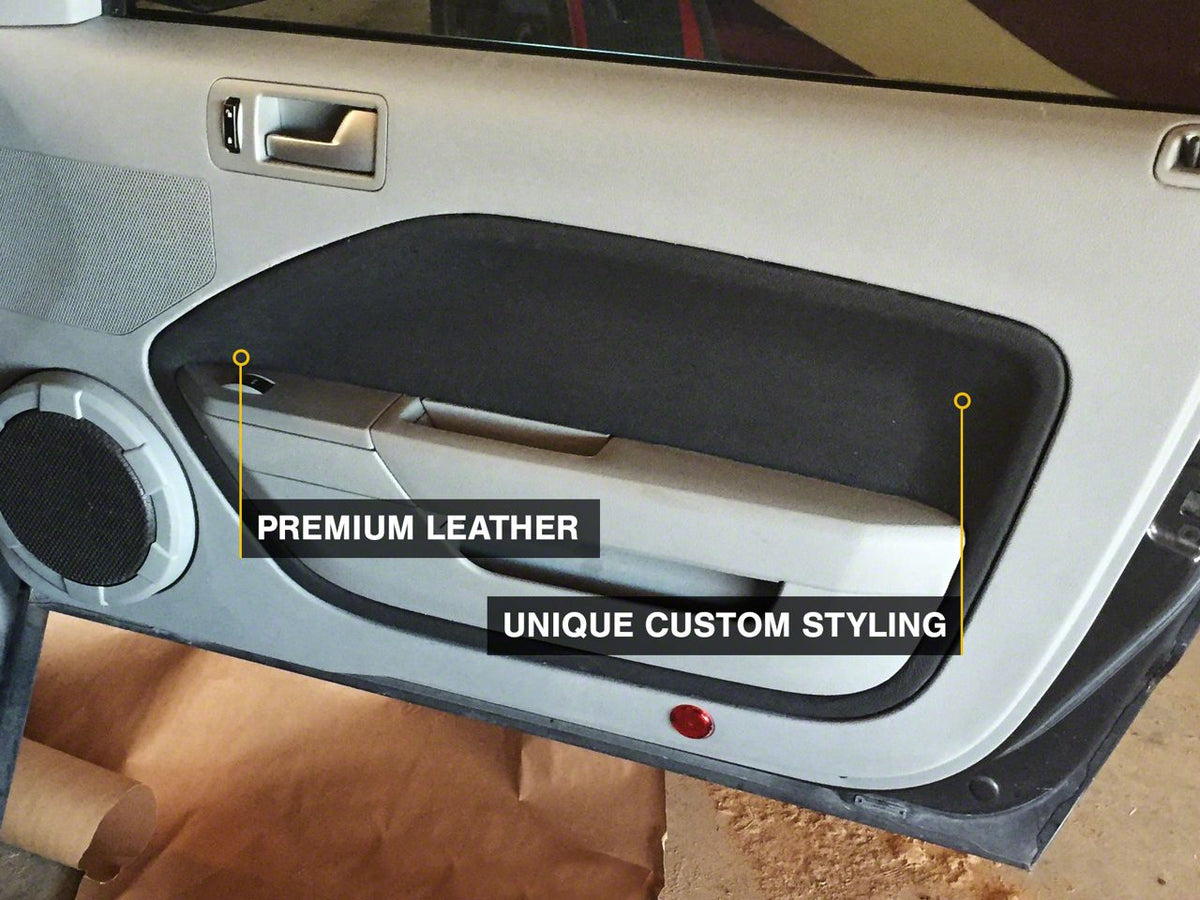SpeedForm Door Insert Covers; Black (05-09 Mustang)