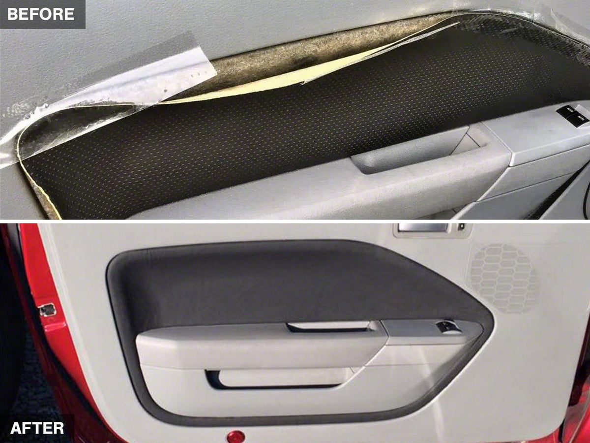 SpeedForm Door Insert Covers; Black (05-09 Mustang)