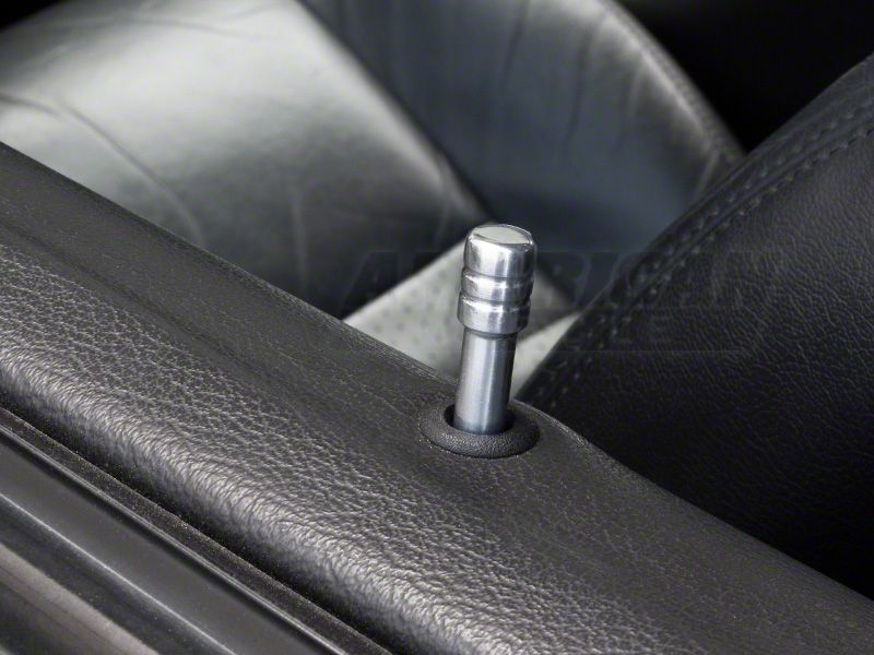 Speedform Modern Billet Door Lock Pins; Polished (79-14 Mustang)