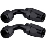 10AN/8AN/6AN Fitting Stainless Steel Braided Oil Fuel Hose Line Kit 5Feet Black