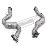 Catted High Flow 304 Stainless Exhaust Downpipe for Audi RS6 C7 4.0TT