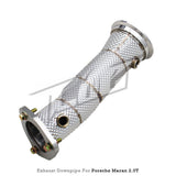 Straight Free Flow Stainless Steel Down Pipe for Porsche Macan Turbo 2.0 21-24