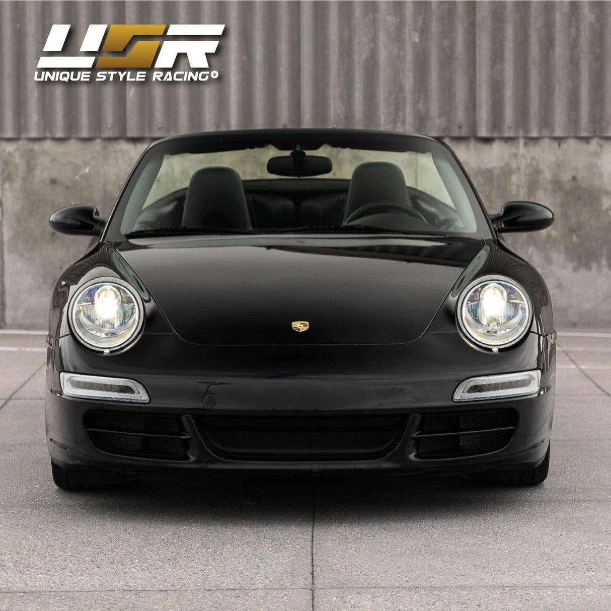 2005-2008 Porsche 997.1 Led Drl Clear Front Light With Signal - 991 Turbo S Style