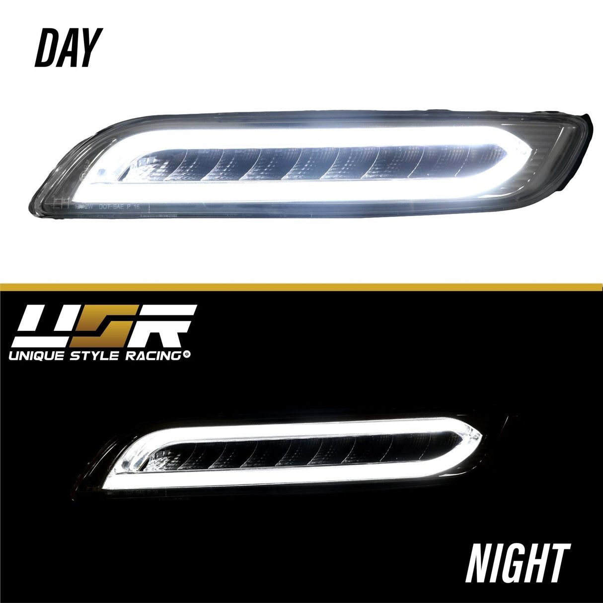 2005-2008 Porsche 997.1 Led Drl Clear Front Light With Signal - 991 Turbo S Style
