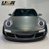 2005-2008 Porsche 997.1 Led Drl Clear Front Light With Signal - 991 Turbo S Style