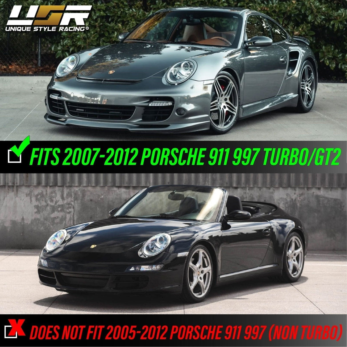 2007-2012 Porsche 997 Turbo/GT2 Smoke LED DRL + Turn Signal Lights