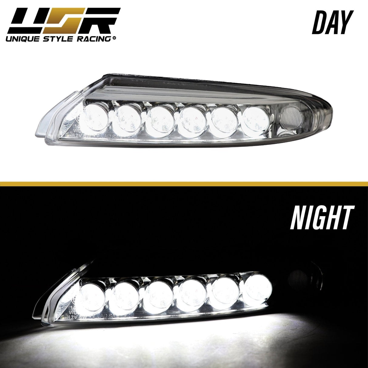 2007-2012 Porsche 997 Turbo/GT2 Smoke LED DRL + Turn Signal Lights