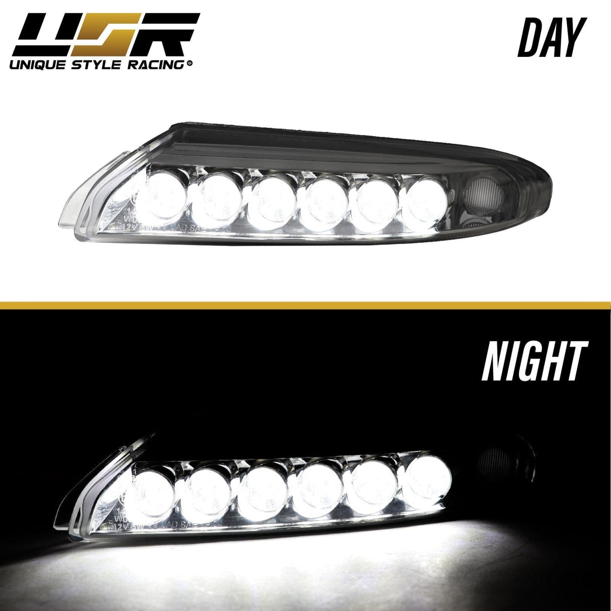 2007-2012 Porsche 997 Turbo/GT2 Smoke LED DRL + Turn Signal Lights