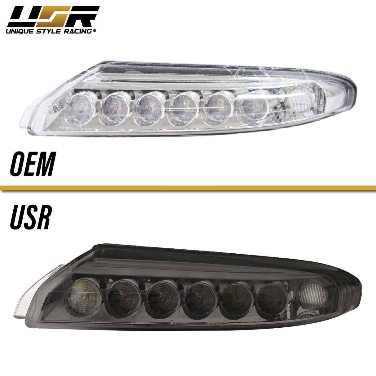2007-2012 Porsche 997 Turbo/GT2 Smoke LED DRL + Turn Signal Lights