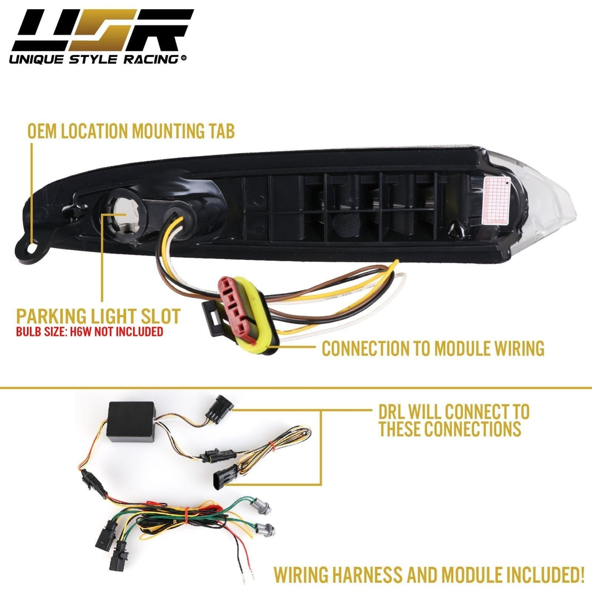 2007-2012 Porsche 997 Turbo/GT2 Smoke LED DRL + Turn Signal Lights
