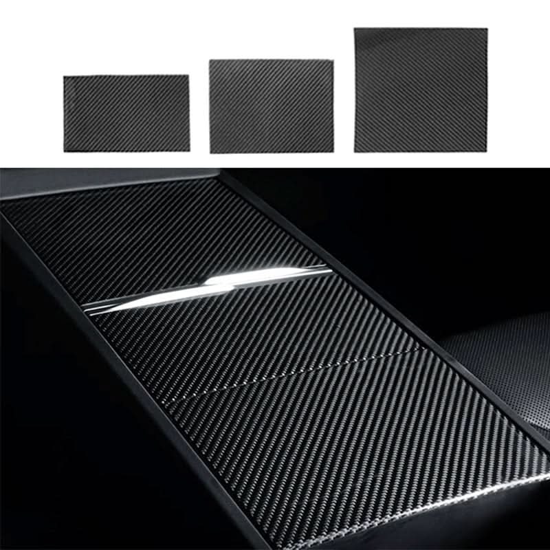 Dry Carbon Fiber Panel Console Wrap For Model Y Juniper / Model 3 Highland