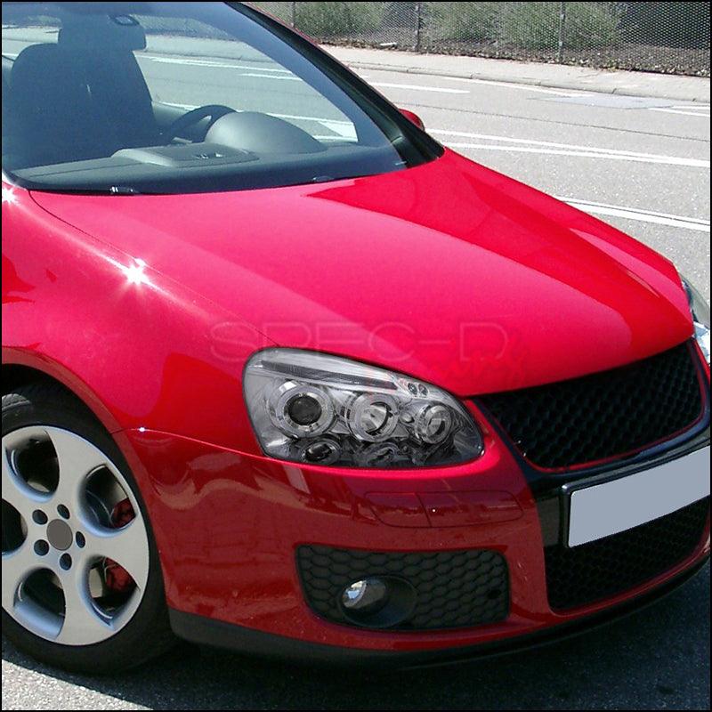 Spec-D Projector Headlights Golf/Rabbit (06-08) Jetta (06-10) MK5 [Halo LED] Black / Chrome