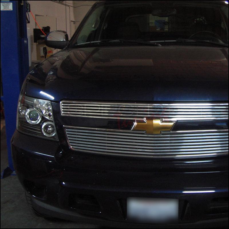 Spec-D Projector Headlights Chevy Tahoe / Avalanche [Dual Halo LED] (07-13) Black Housing