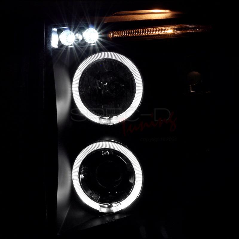 Spec-D Projector Headlights Chevy Silverado (2007-2013) Dual Halo - Black or Chrome