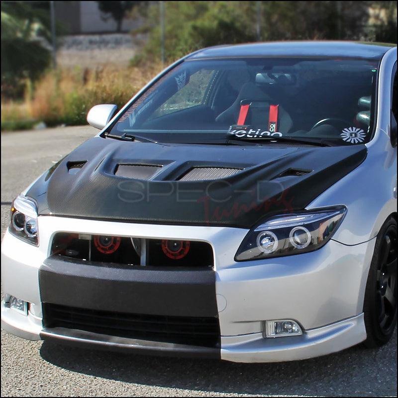 Spec-D Projector Headlights Scion tC (2005-2010) Dual Halo - Black / Chrome / Smoke
