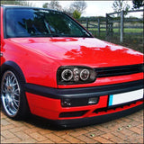 Spec-D Projector Headlights VW Golf MK3 / Cabrio (93-98) Halo LED - Black or Chrome