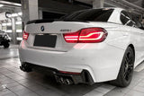2013-2020 BMW 4 Series F32 F33 ECC Style Carbon Fiber Rear Lip (For M-Tech Only )