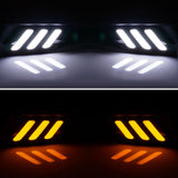 2016-2018Â Honda Civic LED Amber & White Fog light Bezels Cover 2DR 4DR