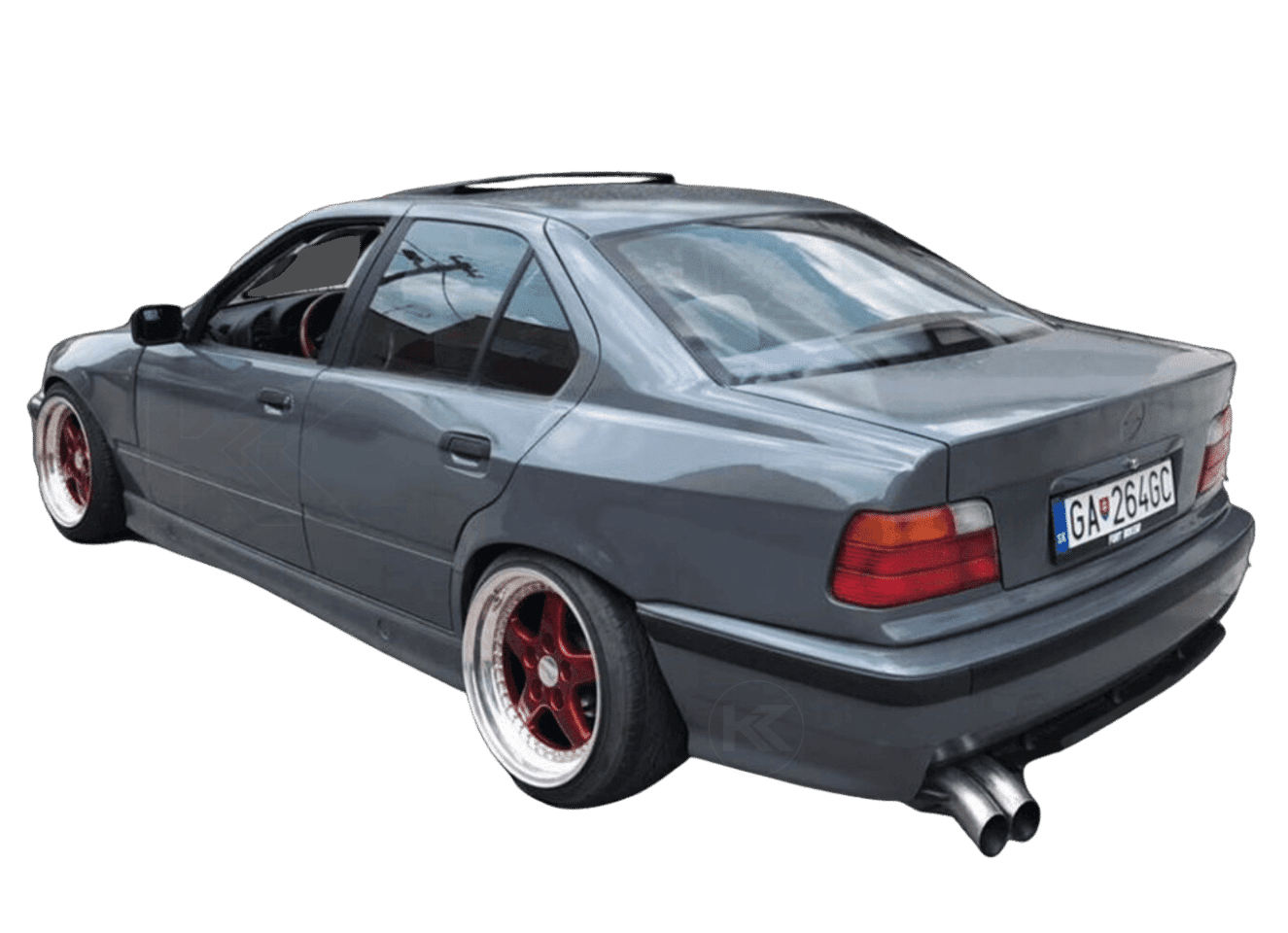BMW E36 SEDAN OVERFENDERS FRONT & REAR - CLIQTUNING