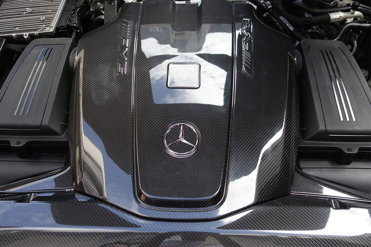 2015-2020 Mercedes Benz AMG GT  GTS Autoclave Carbon Fiber Engine Cover Replacement