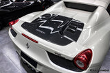 2010-2015 Ferrari Carbon Fiber Engien Hood trunk Carbonado (OE) Fits: 458 Spider