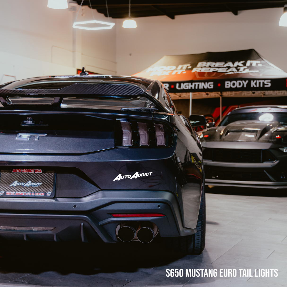 2024-2025 Mustang S650 Euro Style Taillights Amber Turn Signal Sequential