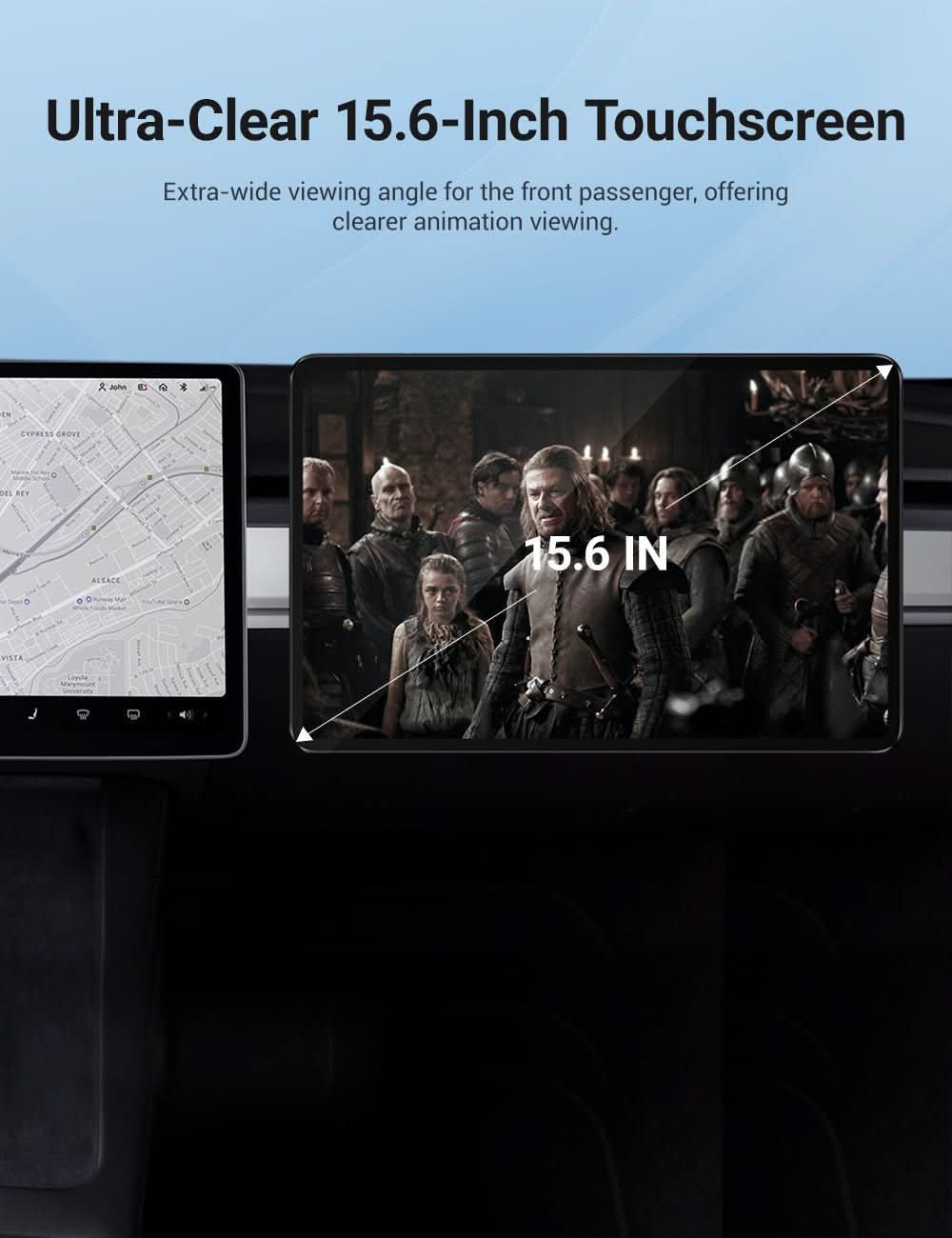 Exclusive Passenger Entertainment Screen for Tesla Model 3/Y