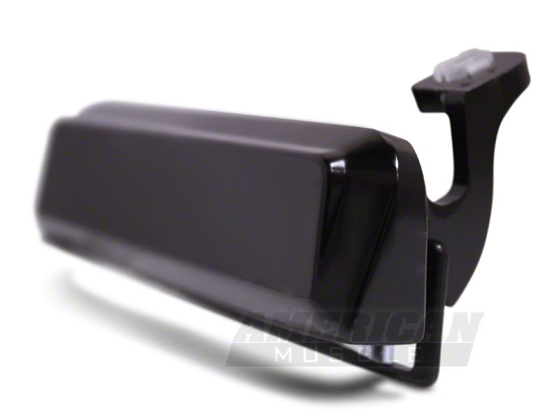 OPR Exterior Door Handle; Driver Side; Gloss Black (79-93 Mustang)
