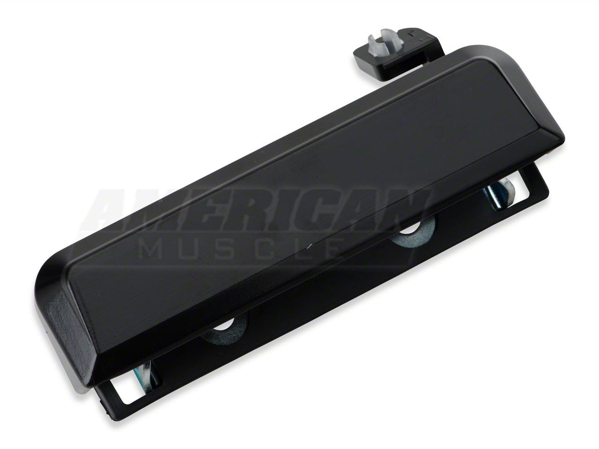 OPR Exterior Door Handle; Driver Side; Gloss Black (79-93 Mustang)