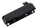 OPR Exterior Door Handle; Driver Side; Gloss Black (79-93 Mustang)
