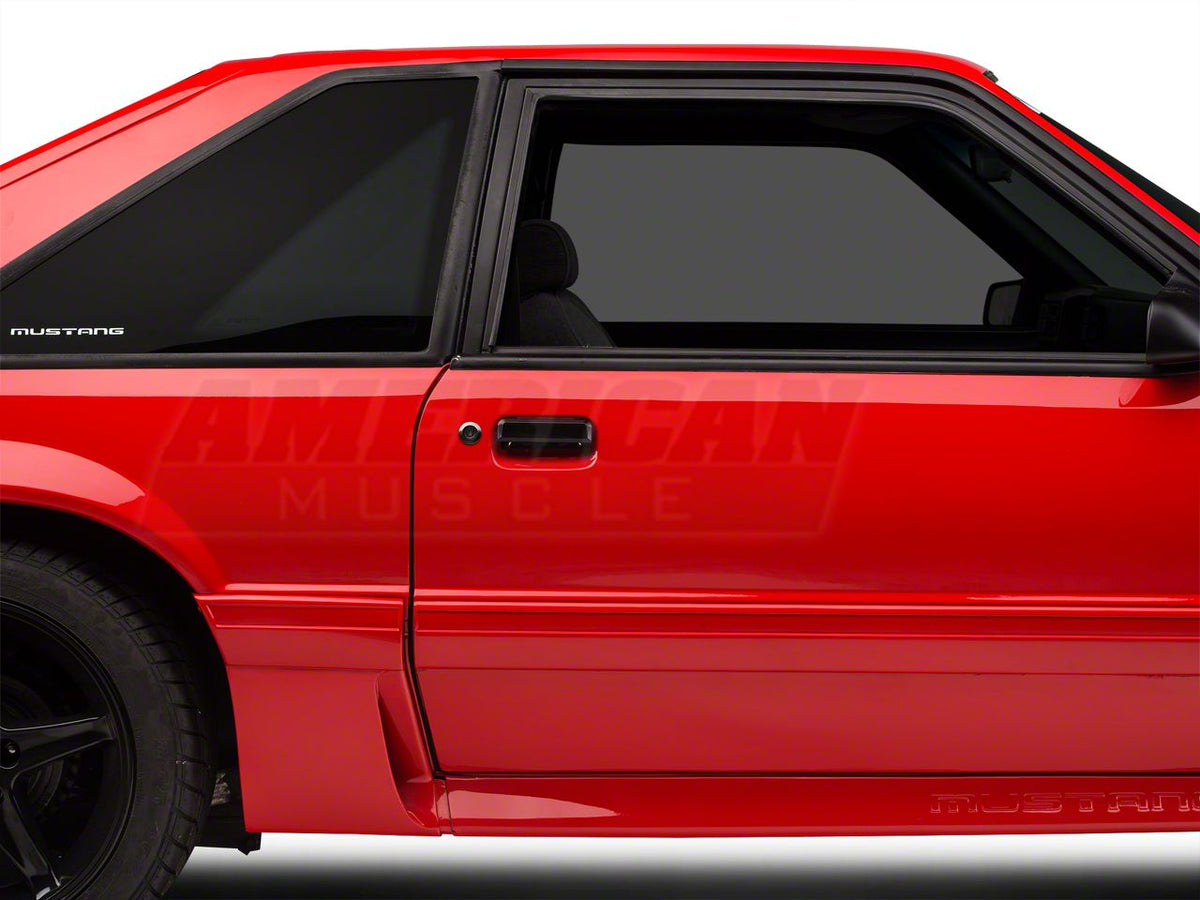 OPR Exterior Door Handle; Passenger Side; Gloss Black (79-93 Mustang)
