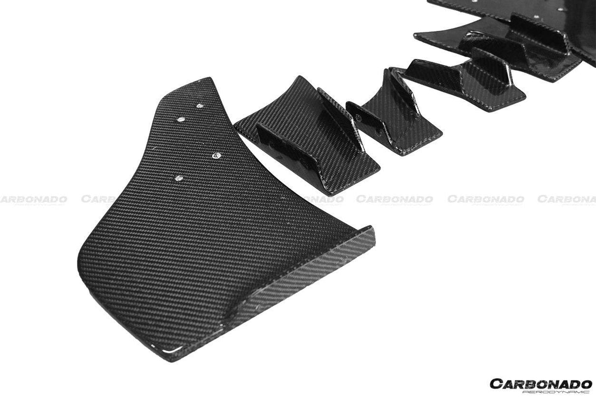 2013-2016 Audi S3 A3 Sline Sedan BKSS Style Carbon Fiber Front Lip With Under Board