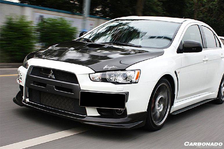 2008-2016 Mitsubishi Evolution evo 10 X BS Style Carbon Fiber Front Lip