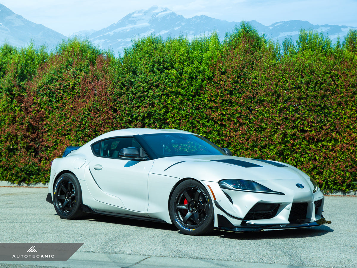 AutoTecknic Dry Carbon Canard Set - A90 Supra 2020-Up