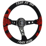 Track Ready Suede Steering Wheel + Hub Adapter Kit For Toyota Corolla, Hilux Pickup